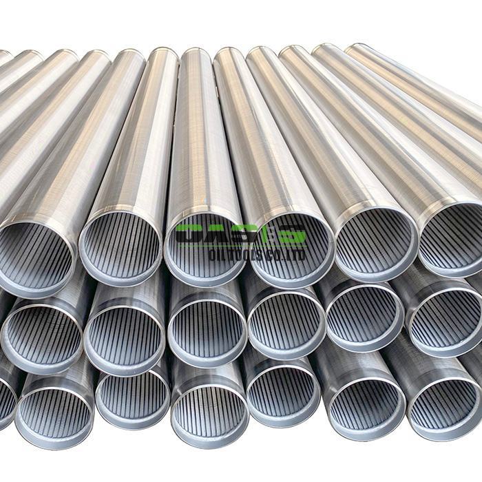 Stainless Steel Well Screen 304 Wire Wrapped Screen with 3 Meter Length and 1mm Slot Opening for Sand Control in Groundwater Extraction