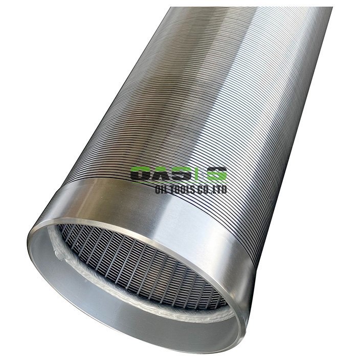 Water Well Screen Pipe Vee Wire Stainless Steel Johnson Screen with Diameter 219mm Length 3 Meters and Slot Size 1mm for Sand Control