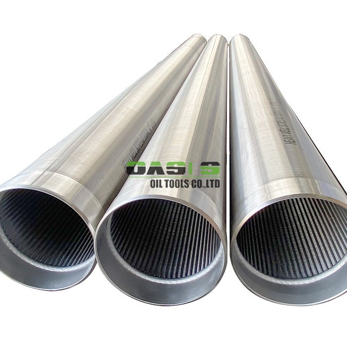 Continuous Slot Screen providing sand retention and high inflow rates through precision engineered V shaped wire and support rods
