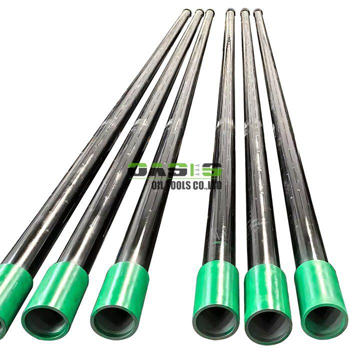 Precision cut Slotted Well Screen maintaining over eighty percent base pipe tensile strength ideal for sand control in complex well geometries