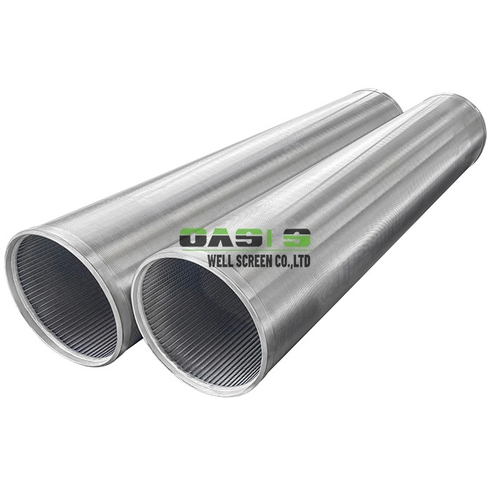 Wire Wrapped Well Screen 16 Inch 316L 0.5mm Slot Sand Control 2m 3m Length
