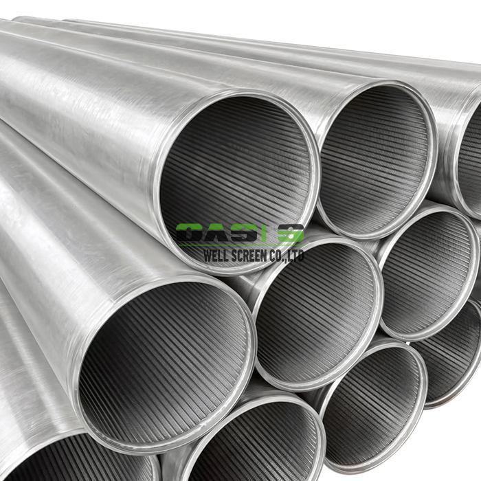 Wire Wrapped Well Screen 16 Inch 316L 0.5mm Slot Sand Control 2m 3m Length