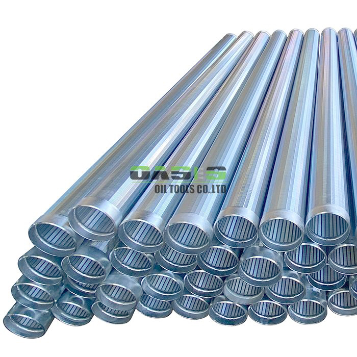 Custom Wire Wrapped Screen with Cold Galvanized Surface and V Shaped Wedge Wire Construction for Performance in Water Wells
