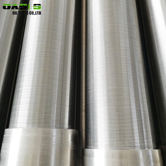Wire Wound Slotted Casing Pipe , Vee Shaped 304 Stainless Steel Wedge Wire Filter