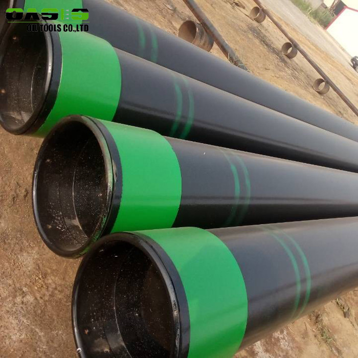 Black Round Steel Well Casing Pipe 13 3 / 8 Inch Size API / 5CT Standard