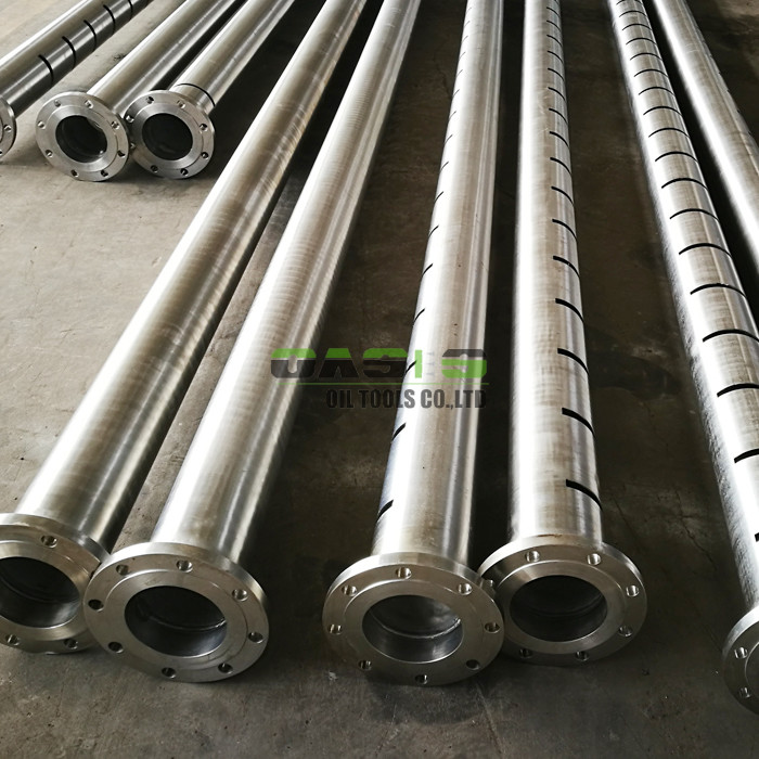 Square Stainless Steel Slotted Pipe , Seamless Slotted Screen Pipe API J55 Grade