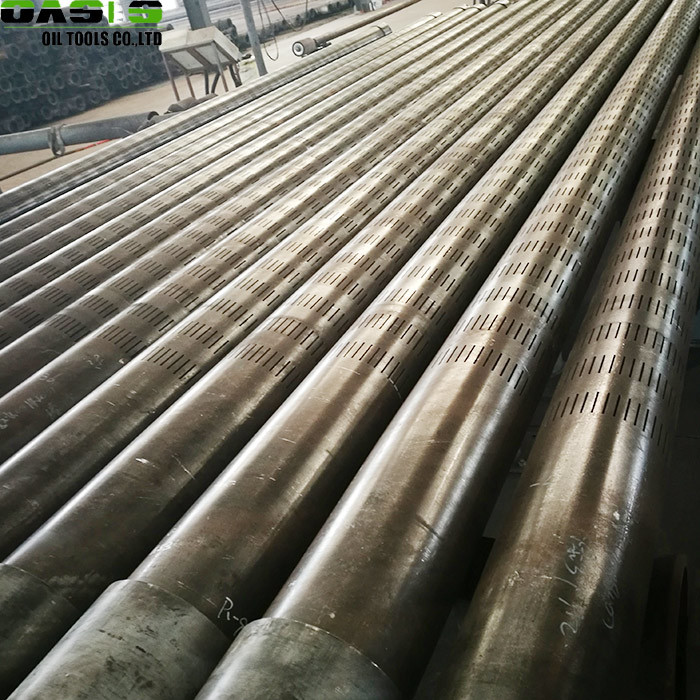 Seamless Slotted Oil Well Screen OD 168mm Low Carbon Steel Material 400 Series