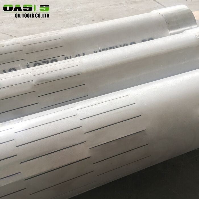 No Burrs Robust Borewell Slotted Pipe , High Stability Slotted Steel Pipe