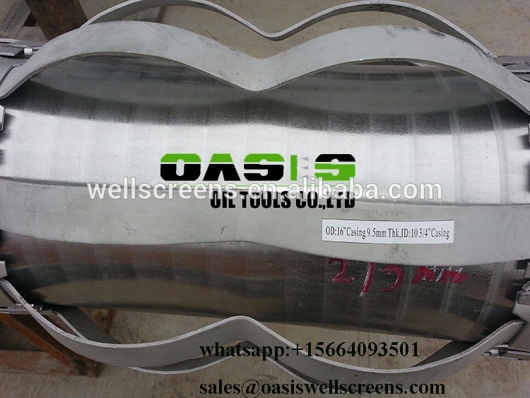 Nickel White Water Well Accessories For Fixed Well Pipe Round Centralizer