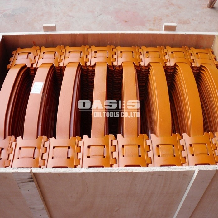 Well Casing Screen Turbolizer Centralizer , Hinged Spring Positive Centralizer
