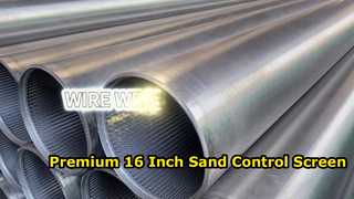 Wire Wrapped Well Screen 16 Inch 316L 0.5mm Slot Sand Control Factory